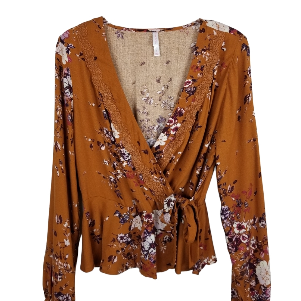Xhilaration Faux Crossover Blouse